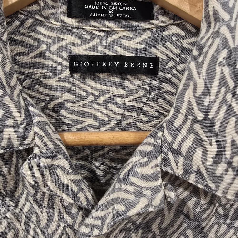 Geoffrey Beene Gray Patterned Men's Shirt - Picture 3 of 7